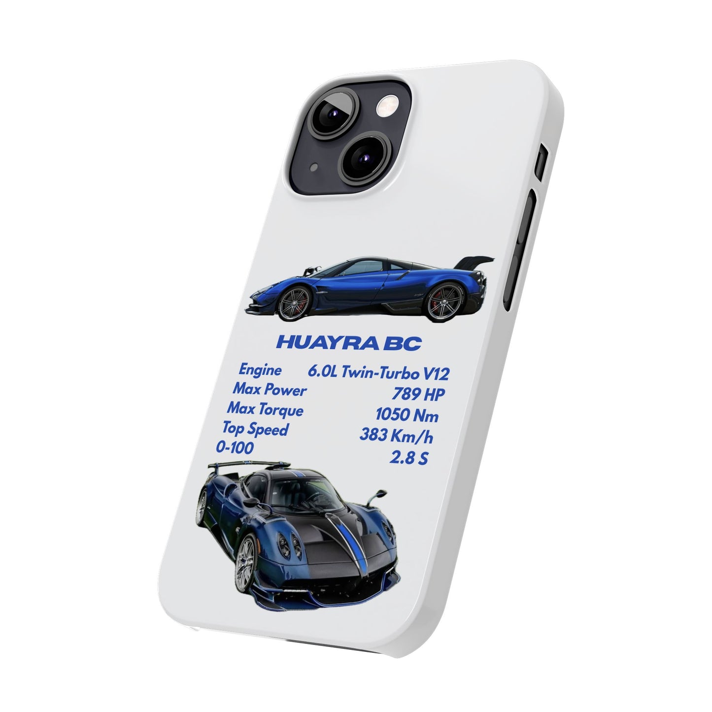 Blue Pagani Huayra BC Phone Case