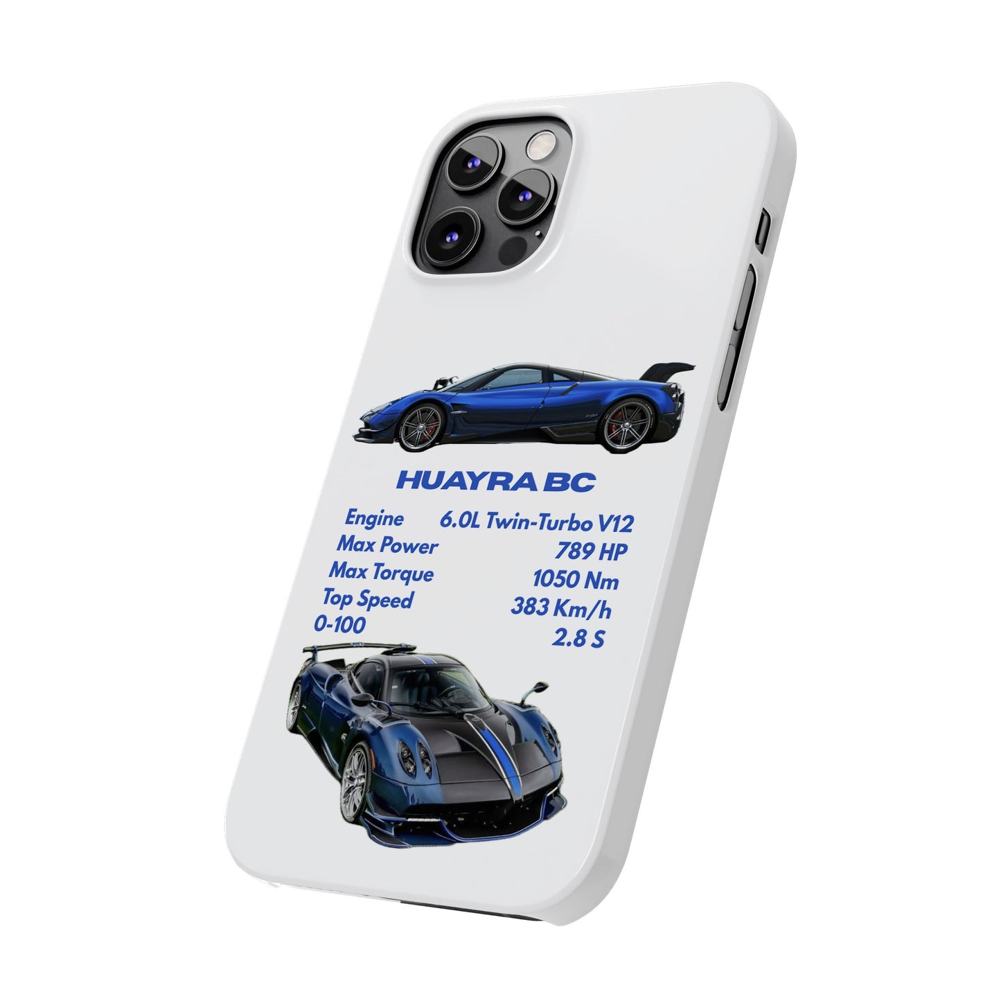 Blue Pagani Huayra BC Phone Case