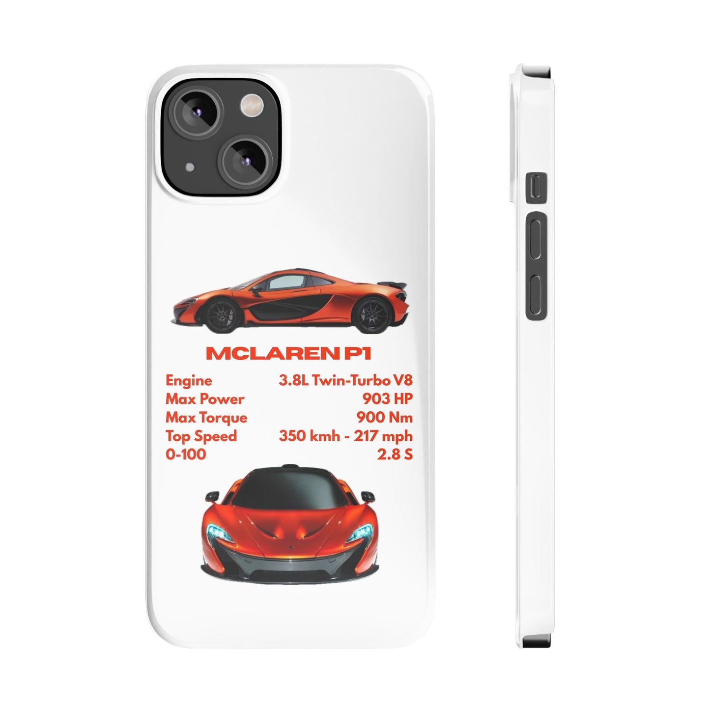 Orange McLaren P1 Phone Case
