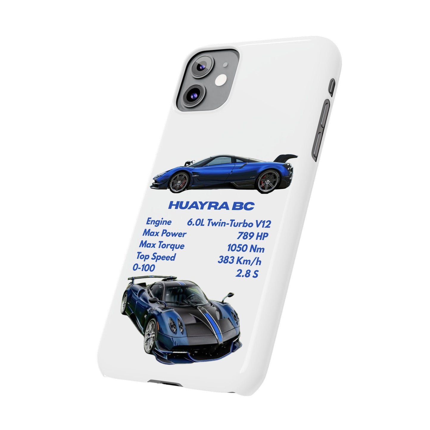 Blue Pagani Huayra BC Phone Case