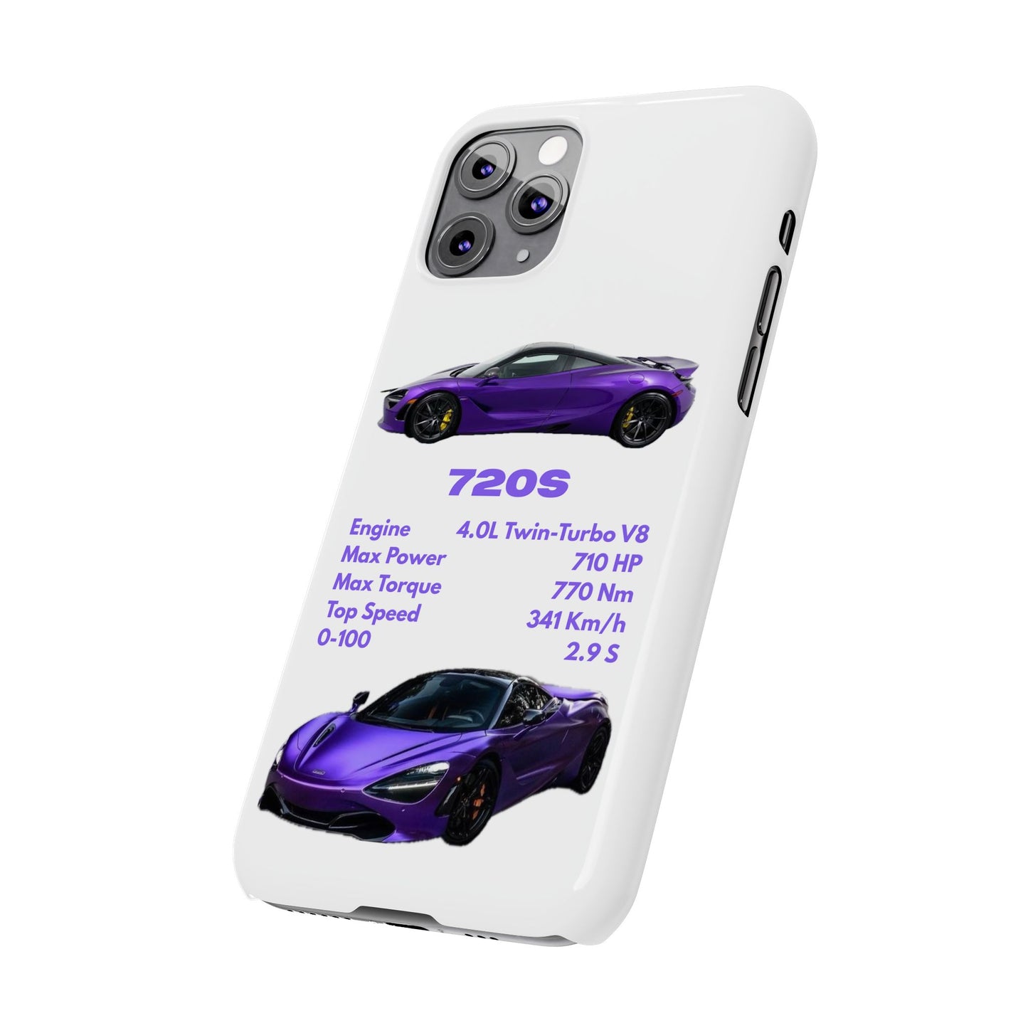 Purple McLaren 720S Phone Case