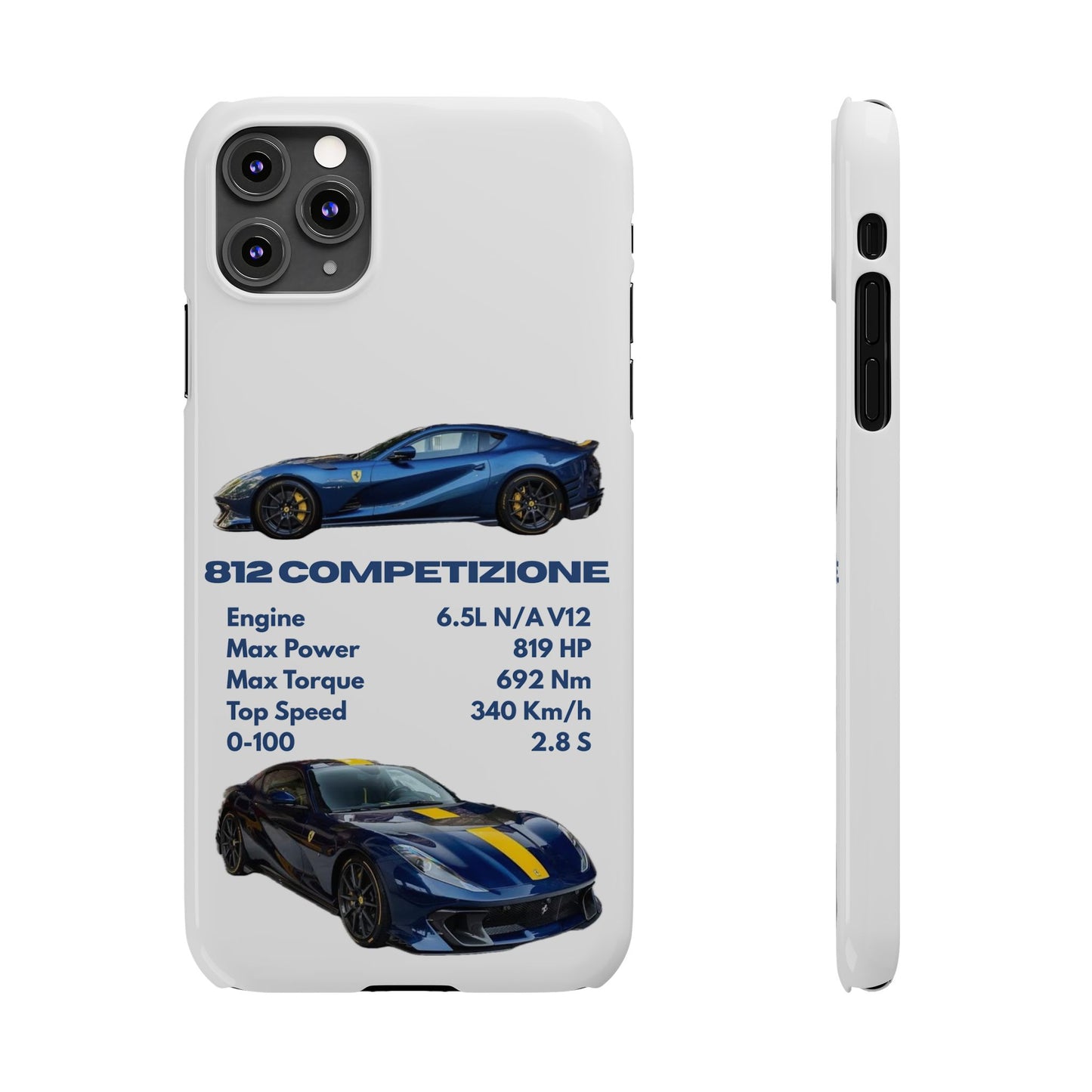 Blue Ferrari 812 Competizione Phone Case
