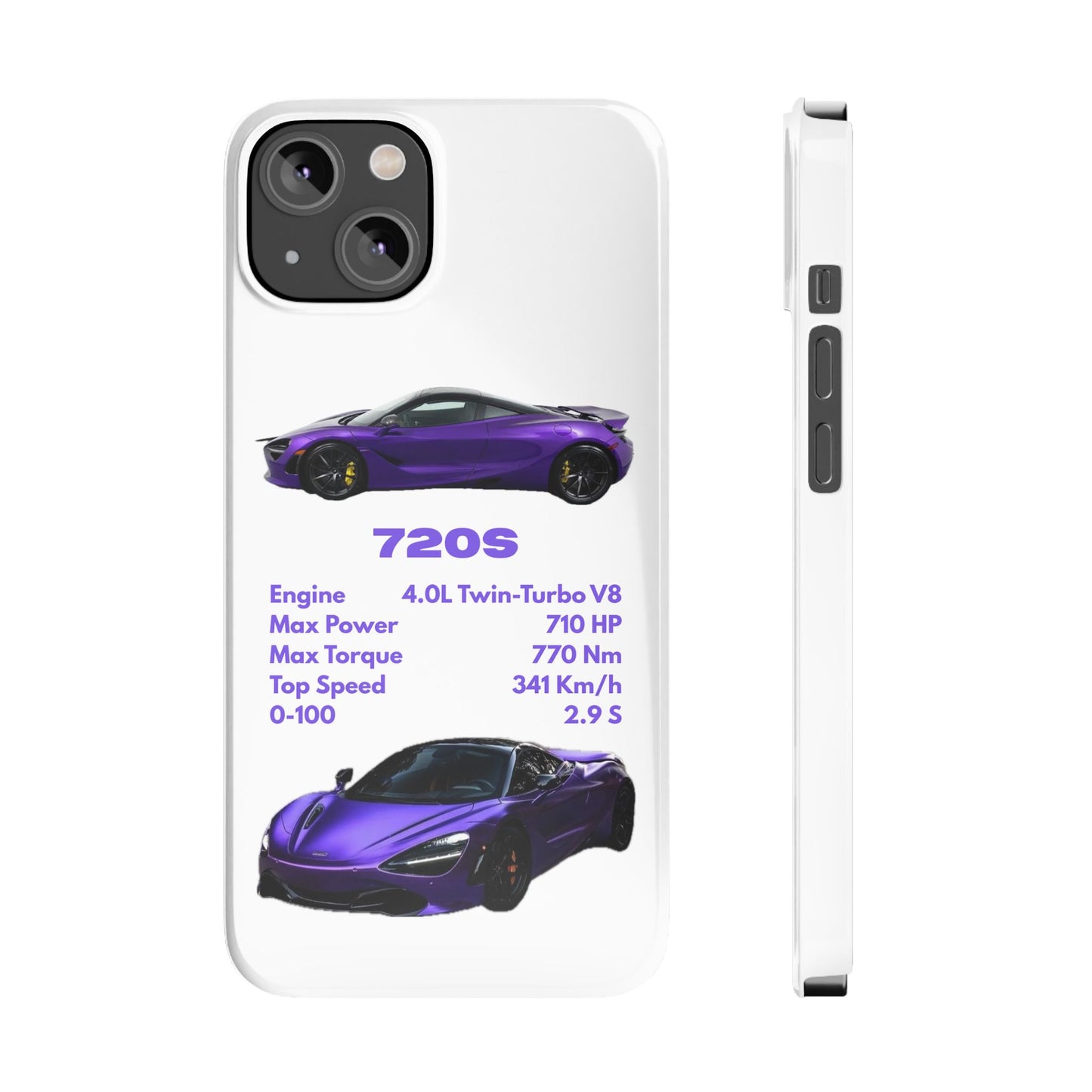 Purple McLaren 720S Phone Case