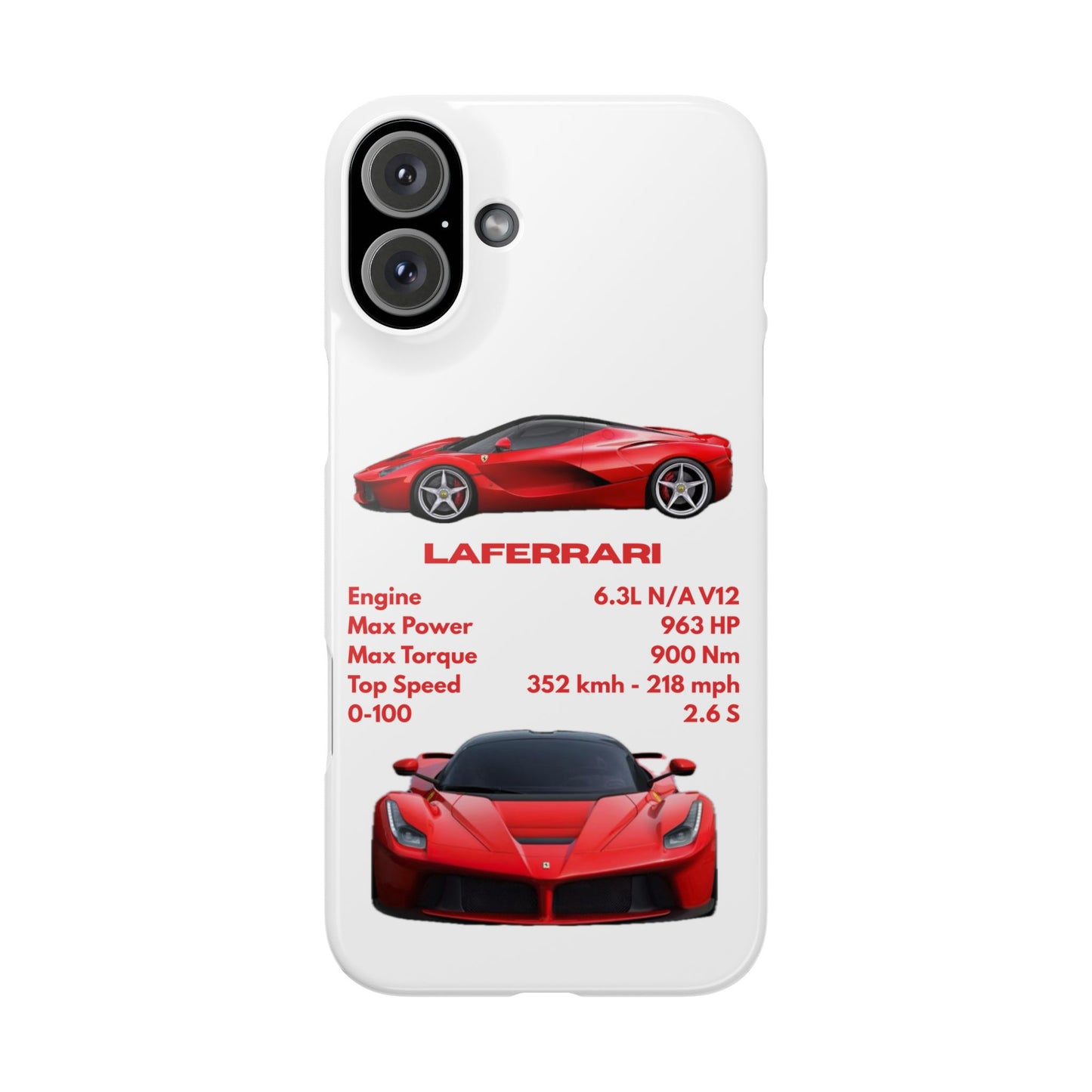 Red Ferrari LaFerrari Phone Case