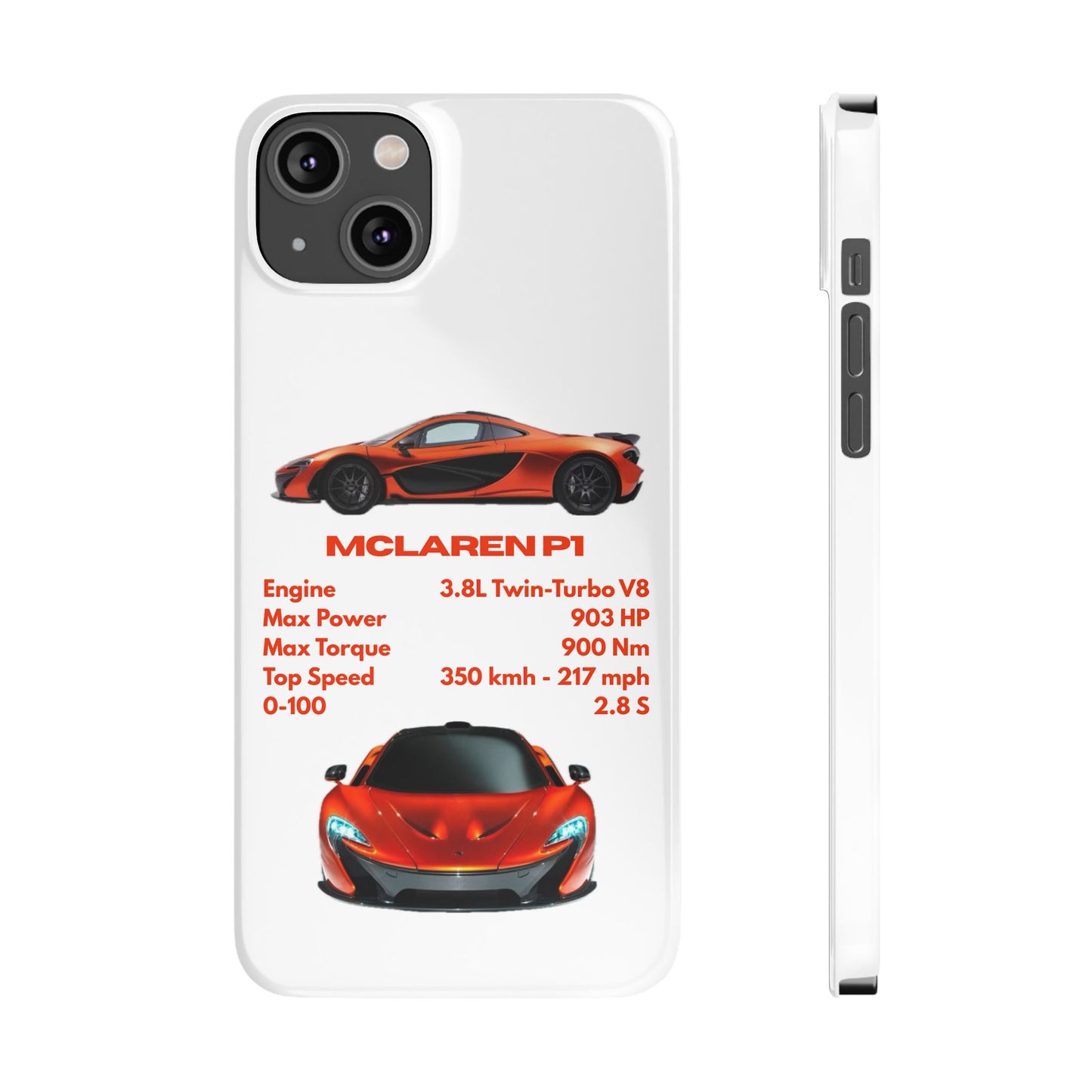 Orange McLaren P1 Phone Case