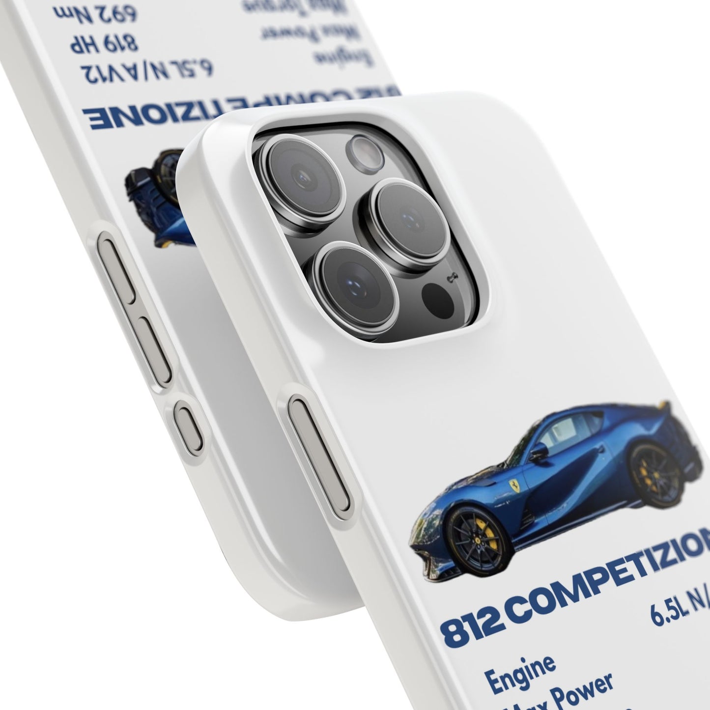 Blue Ferrari 812 Competizione Phone Case