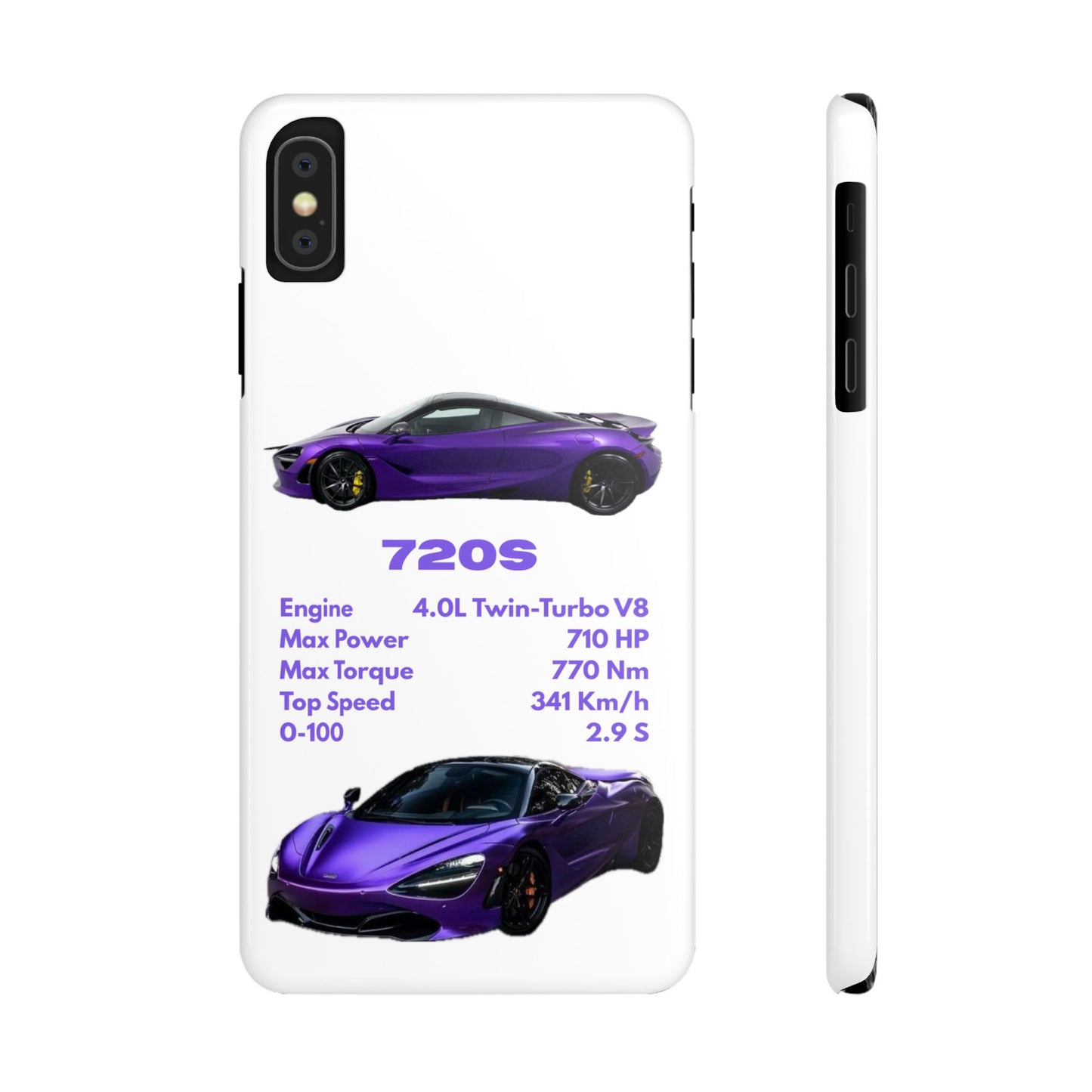 Purple McLaren 720S Phone Case