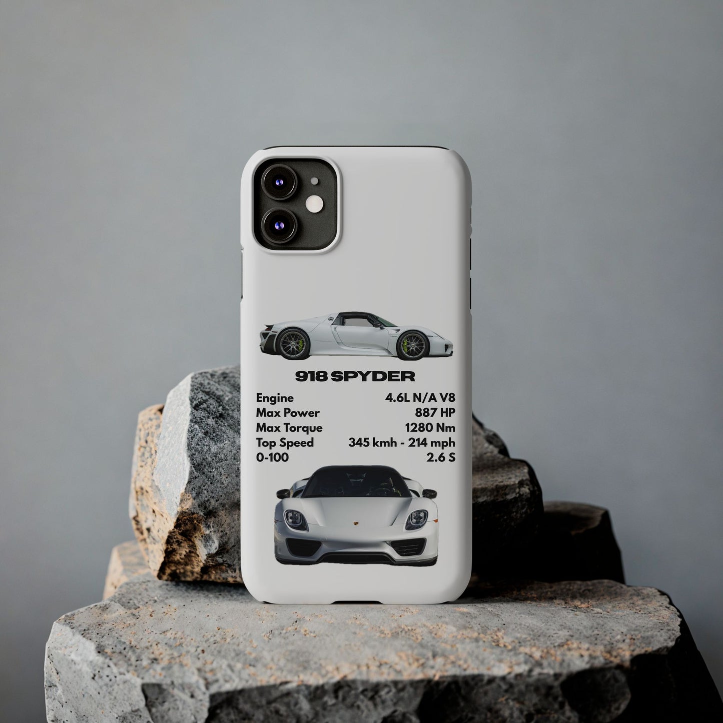 White Porsche 918 Spyder Phone Case