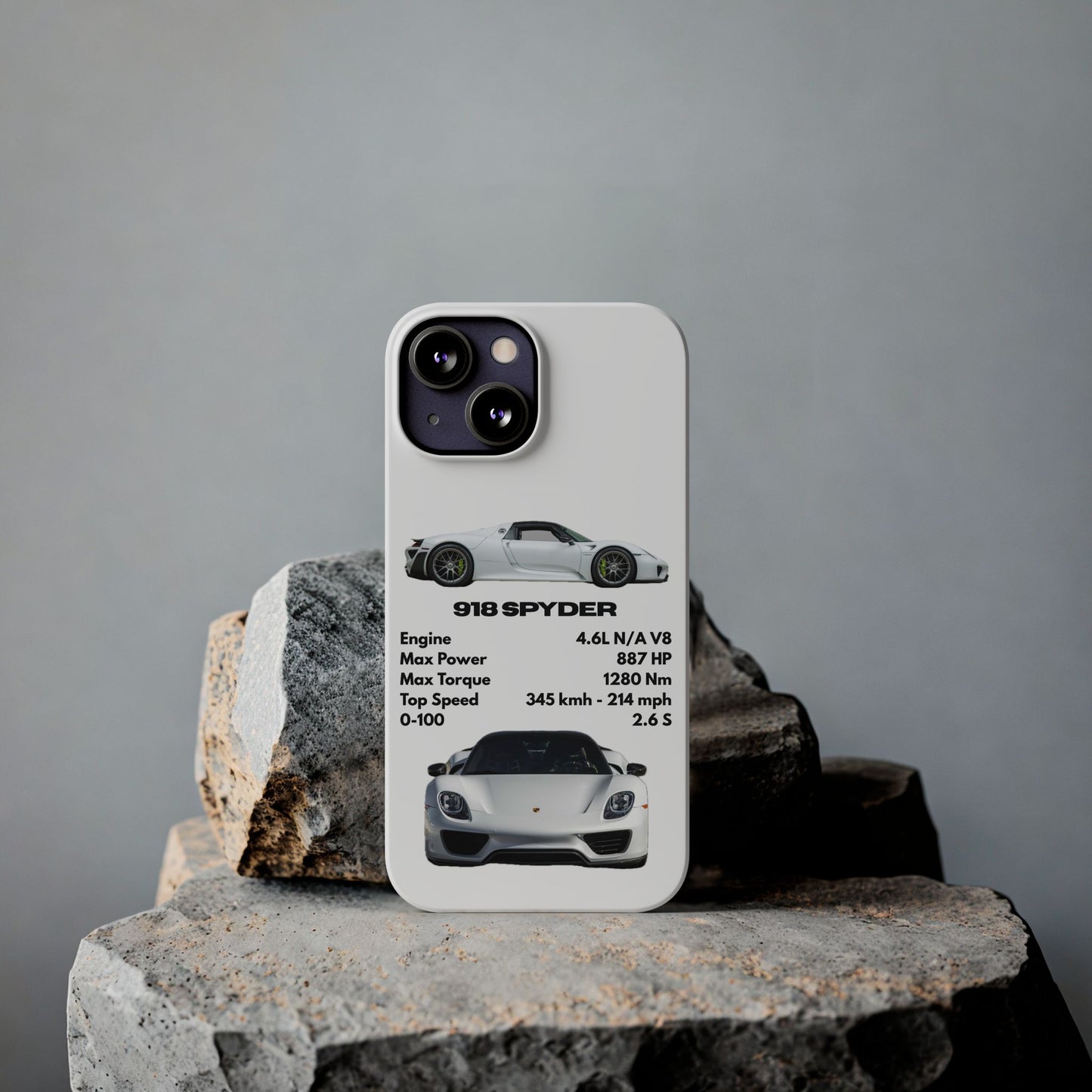 White Porsche 918 Spyder Phone Case