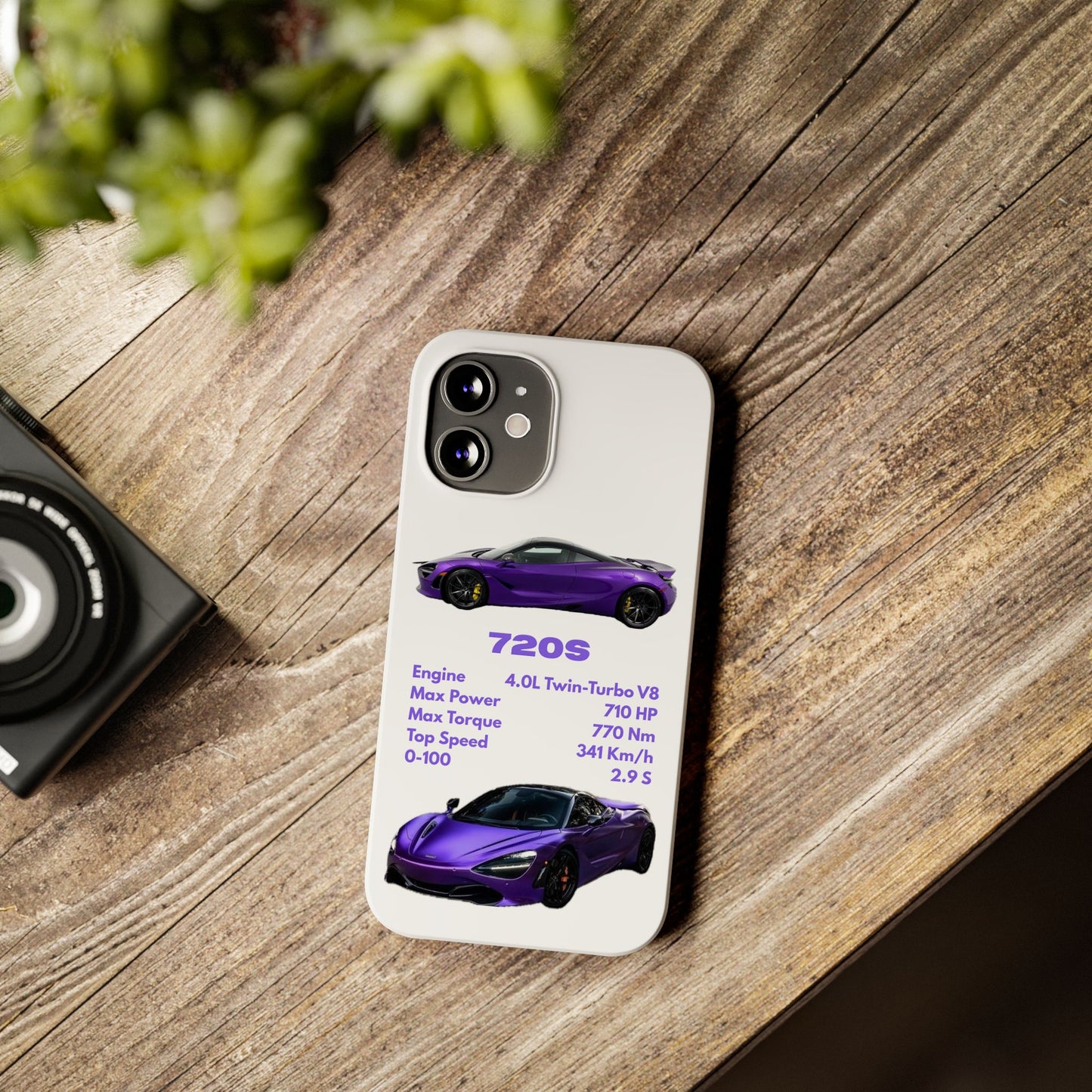 Purple McLaren 720S Phone Case