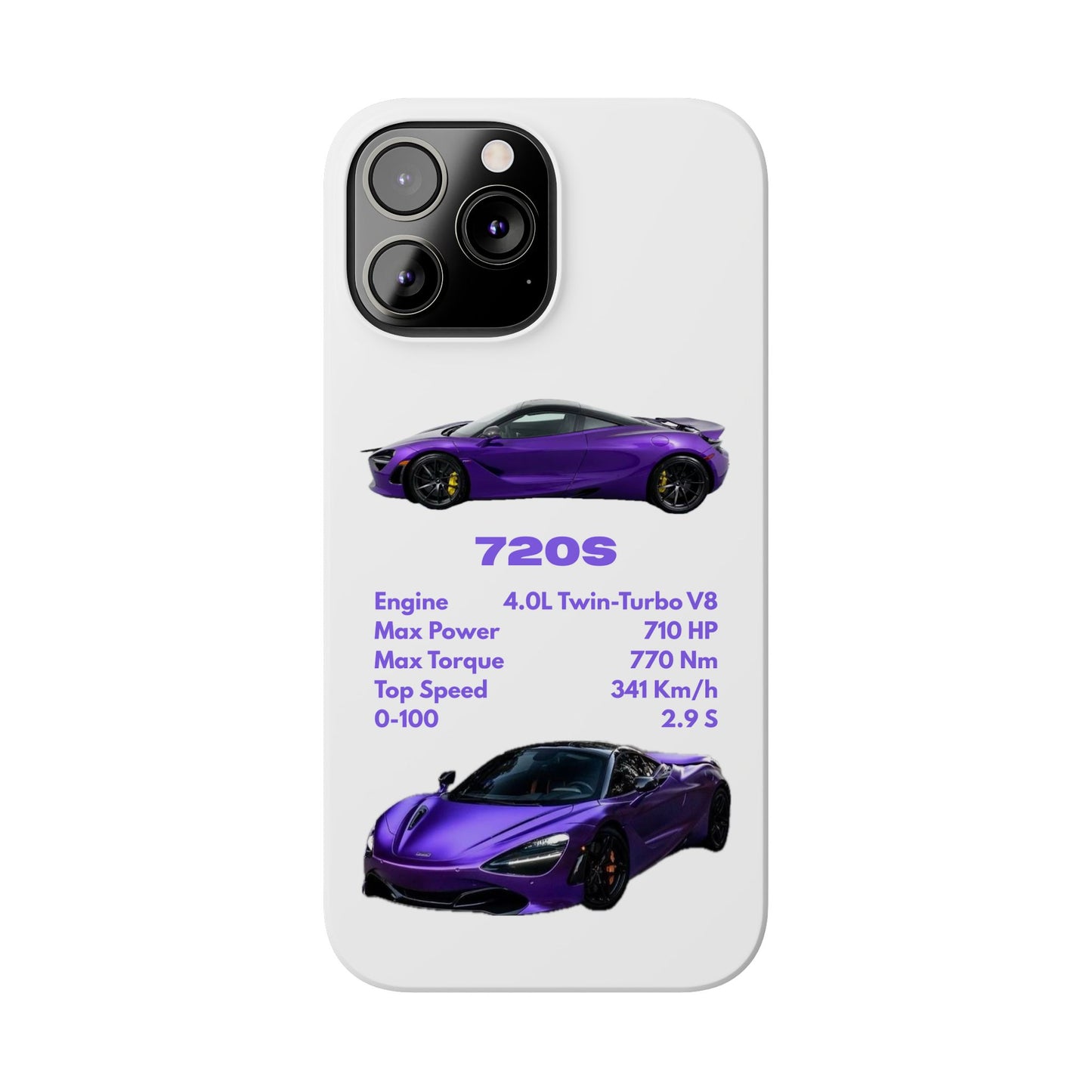 Purple McLaren 720S Phone Case