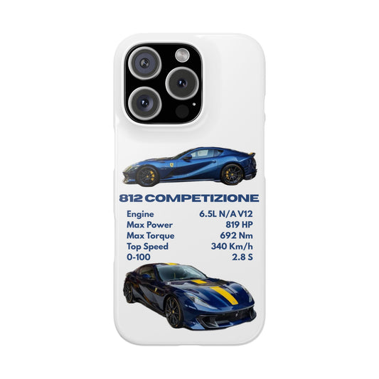 Blue Ferrari 812 Competizione Phone Case