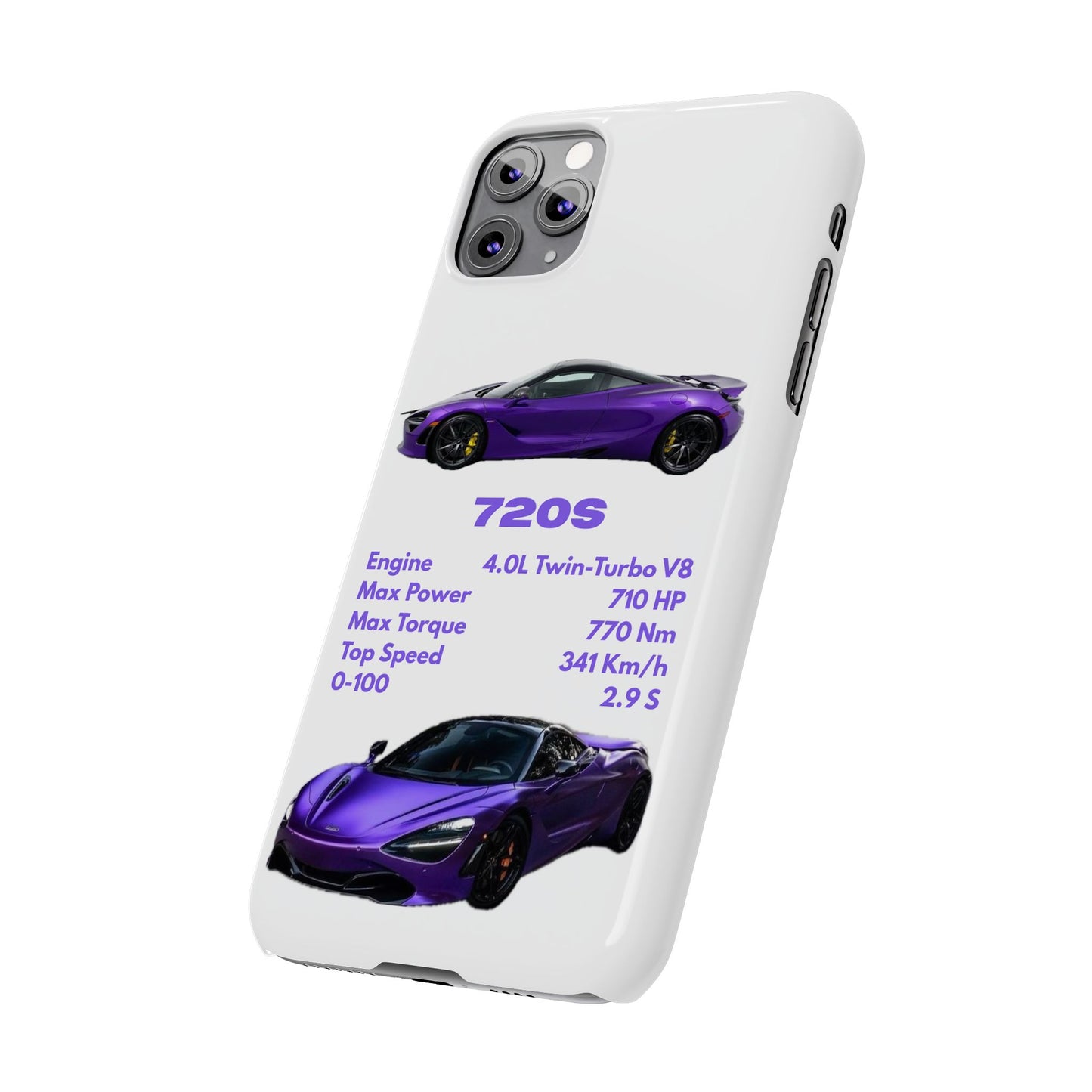 Purple McLaren 720S Phone Case