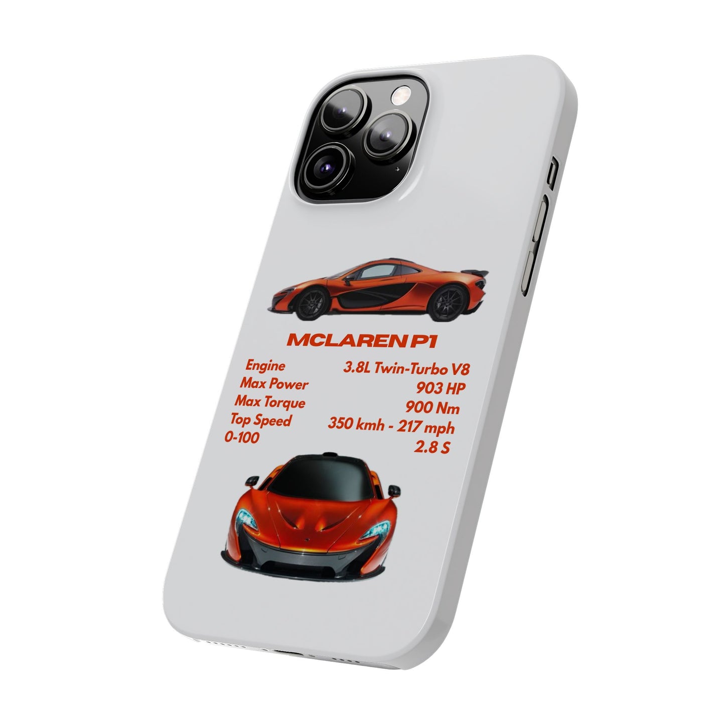 Orange McLaren P1 Phone Case