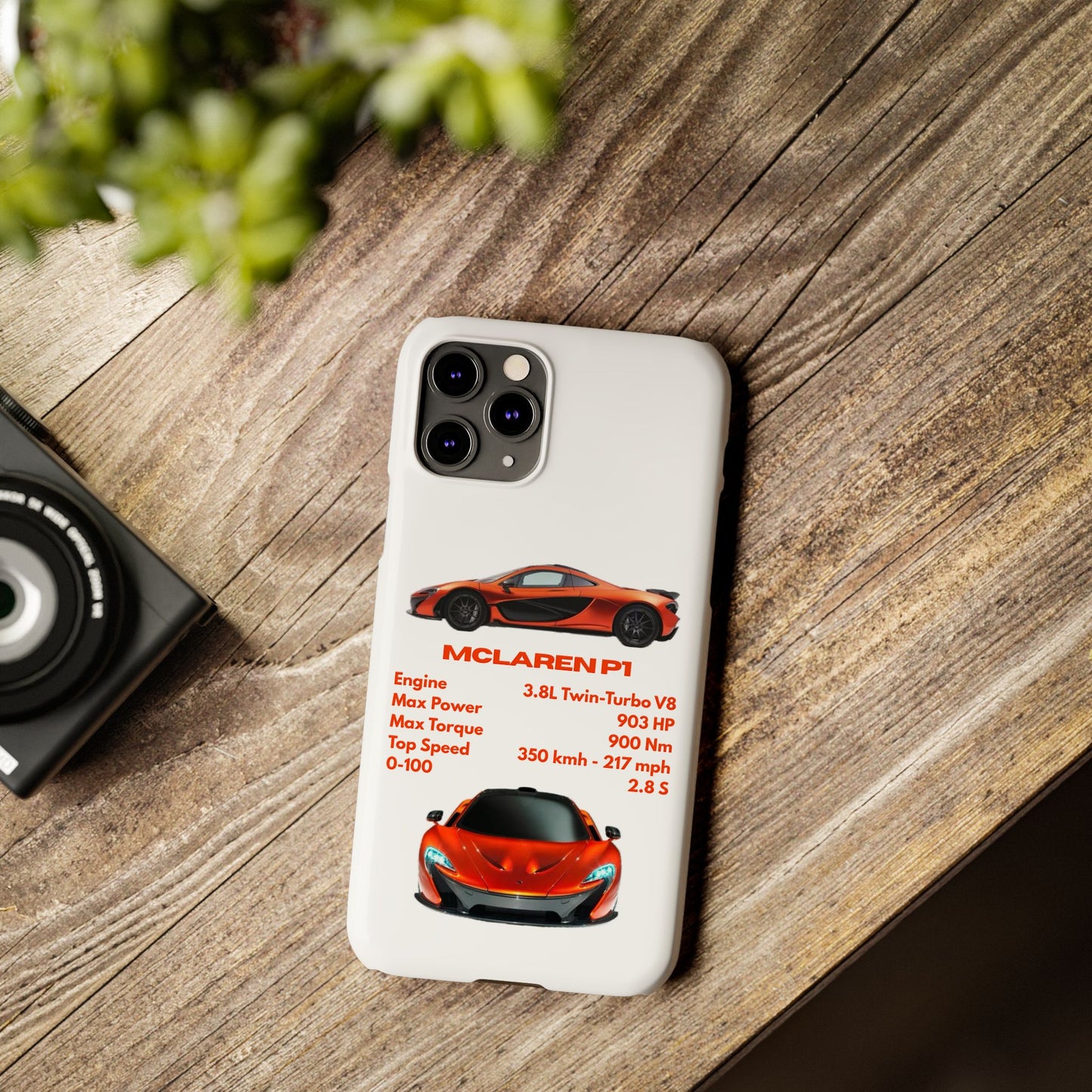 Orange McLaren P1 Phone Case