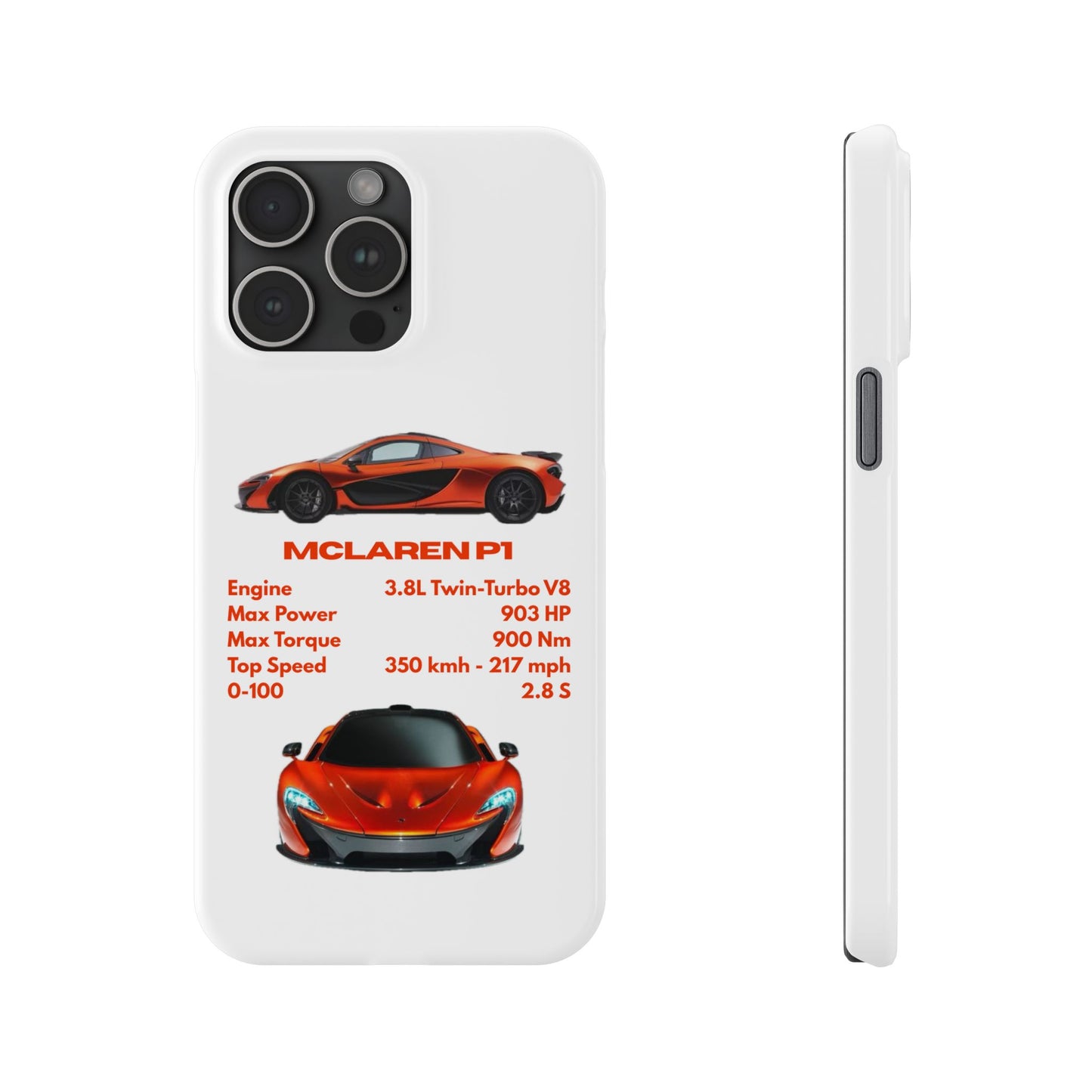 Orange McLaren P1 Phone Case