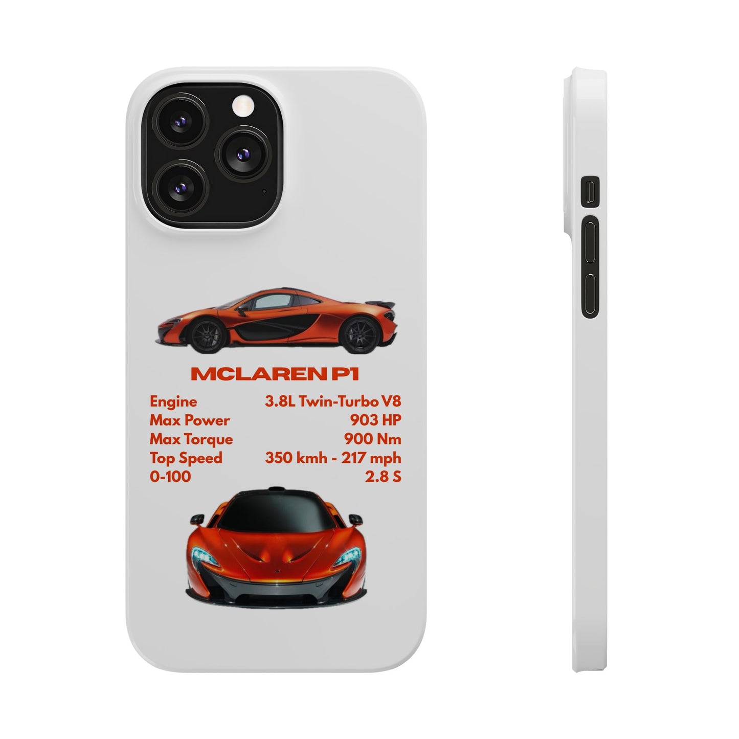 Orange McLaren P1 Phone Case
