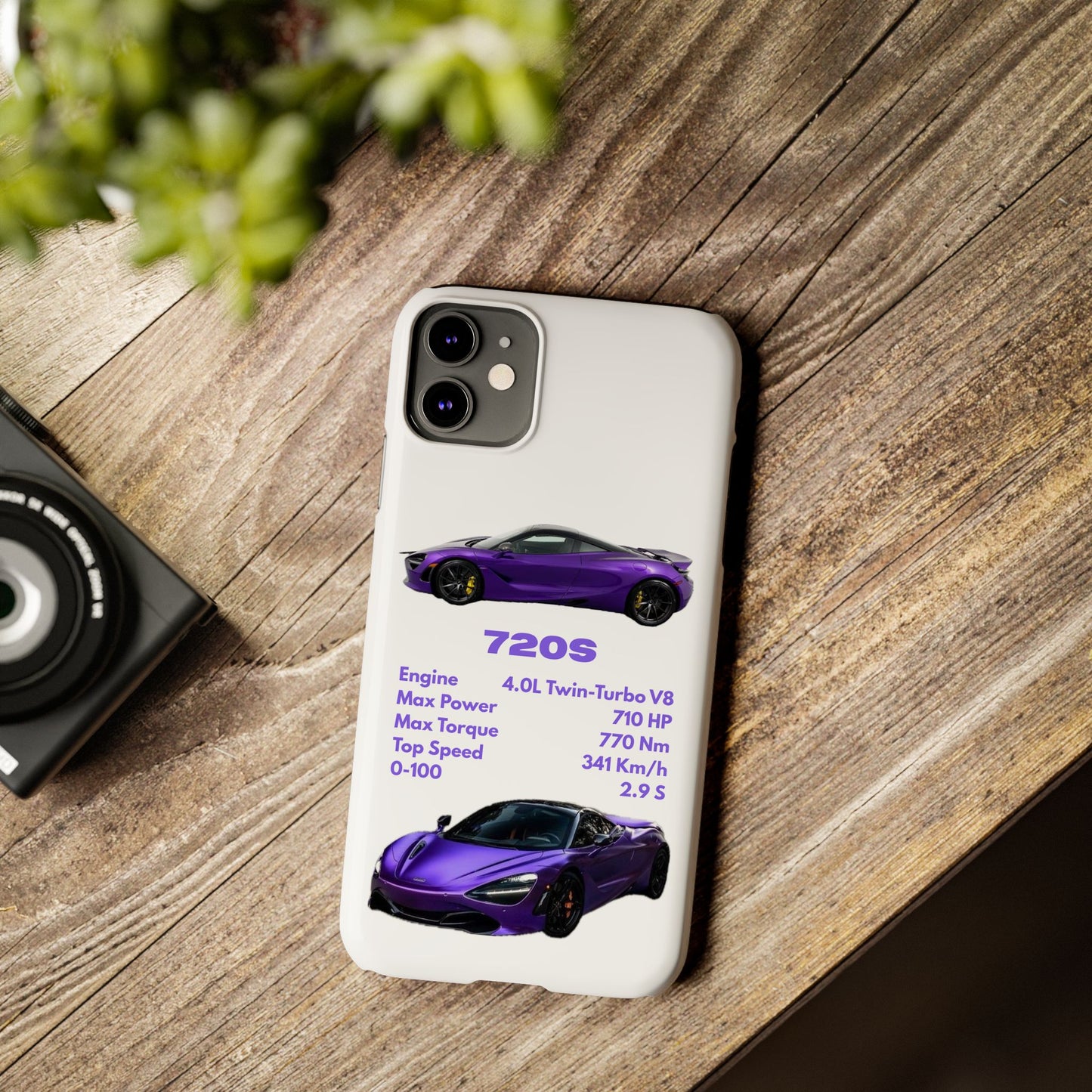 Purple McLaren 720S Phone Case