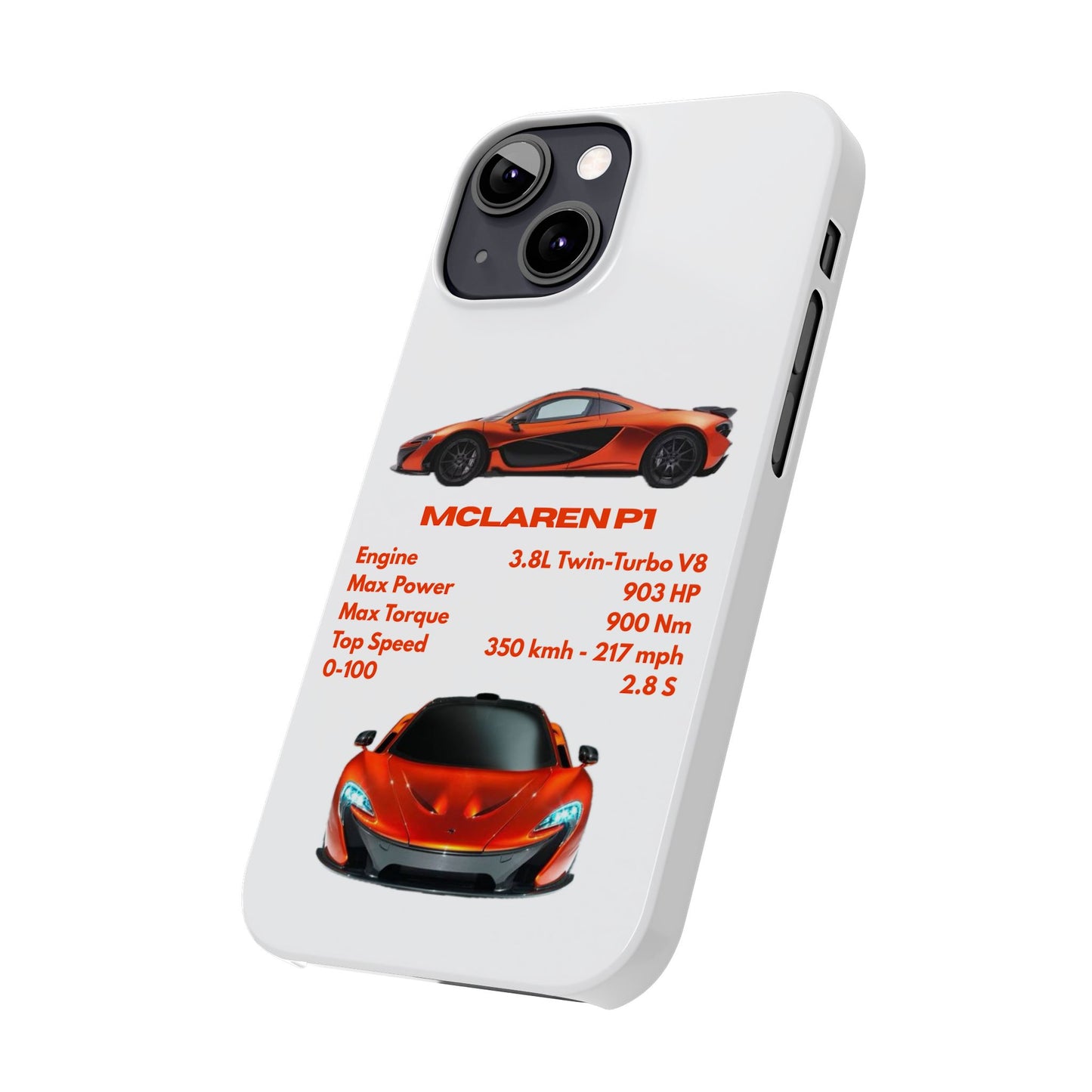 Orange McLaren P1 Phone Case
