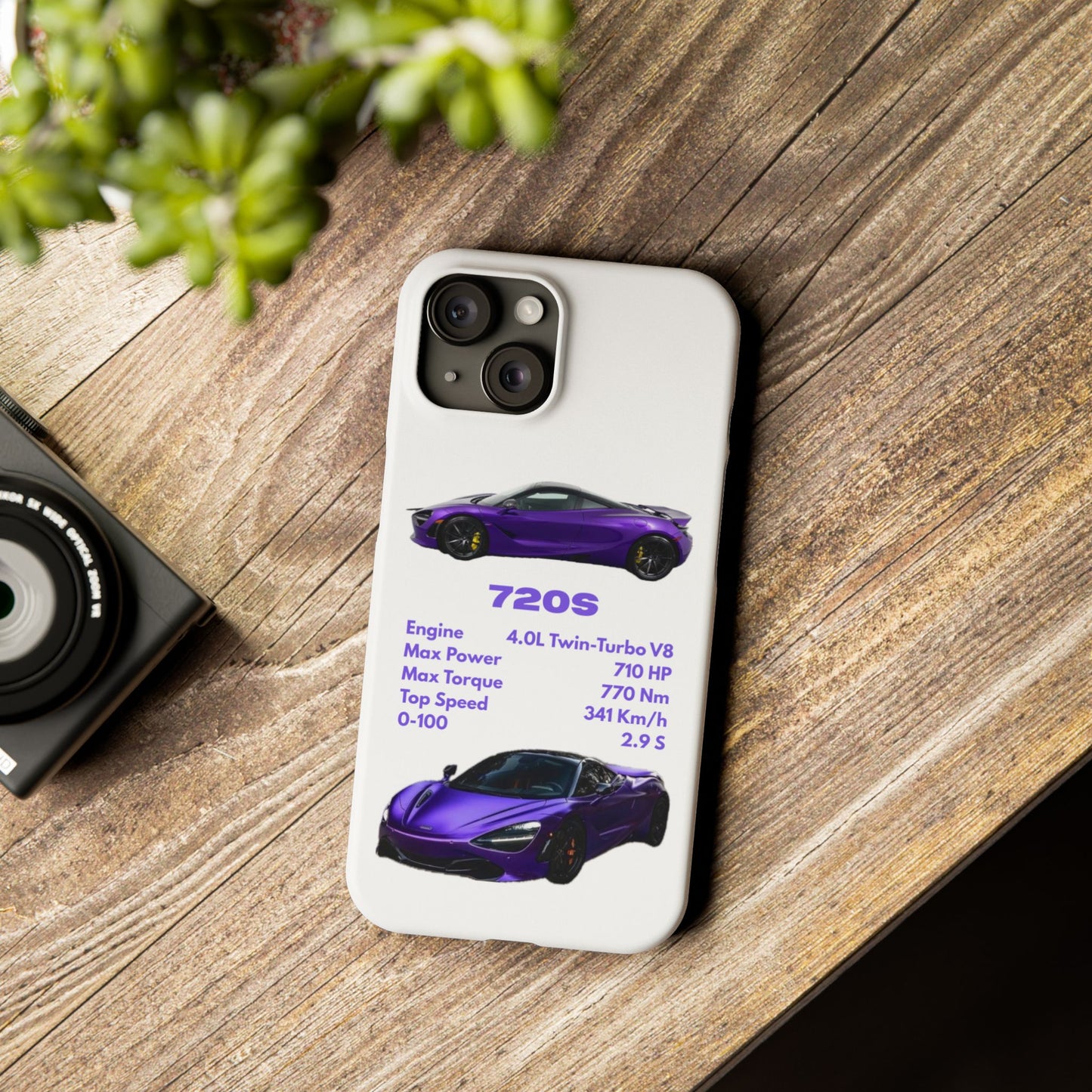 Purple McLaren 720S Phone Case