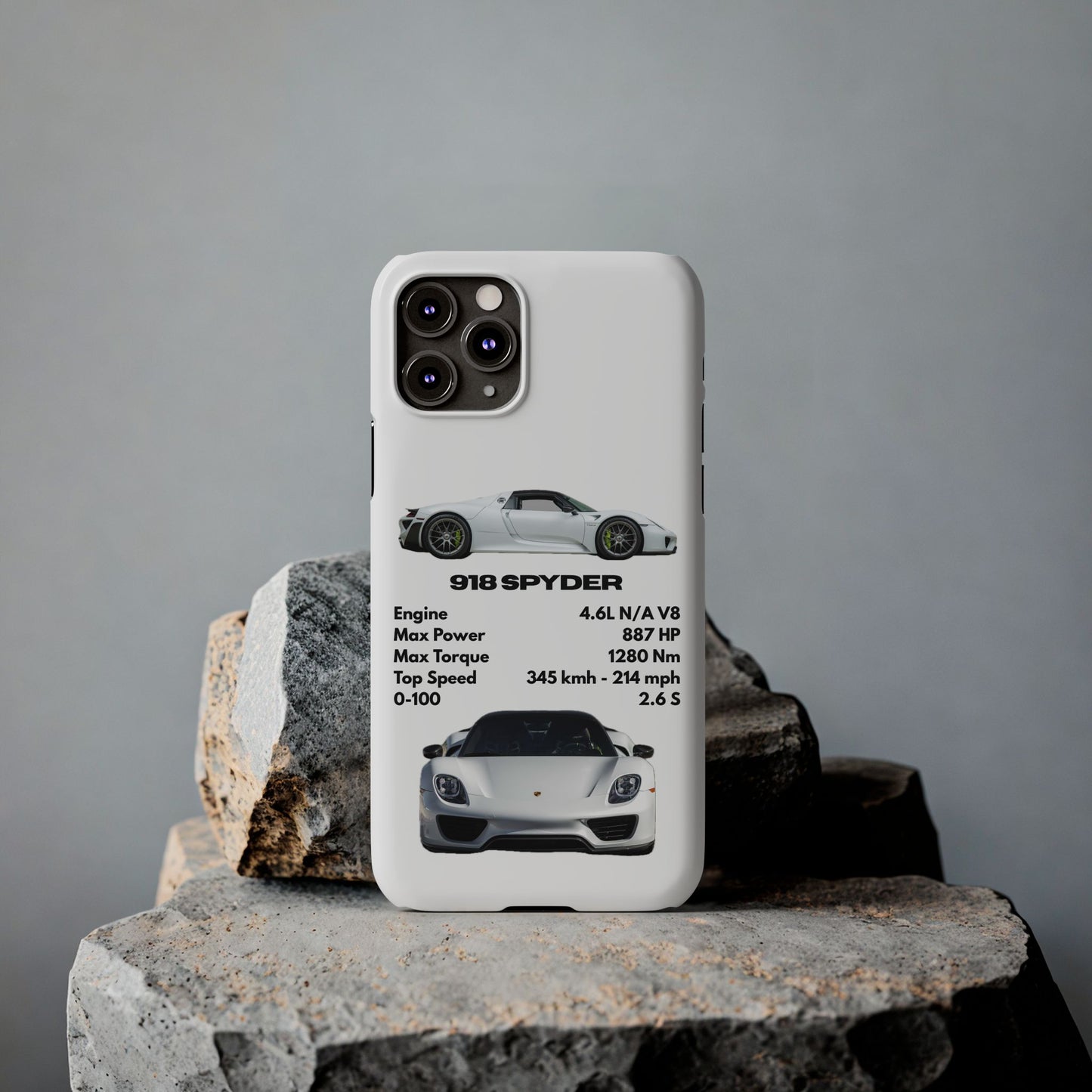 White Porsche 918 Spyder Phone Case