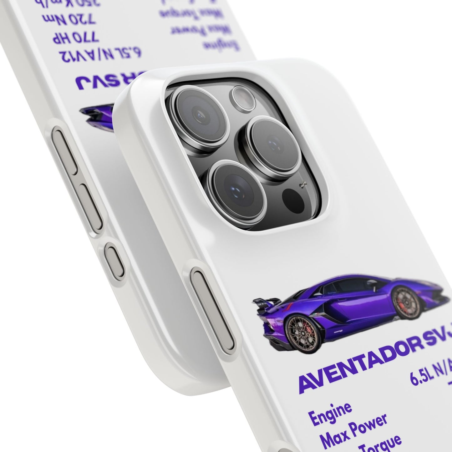 Purple Lamborghini Aventador SVJ Phone Case