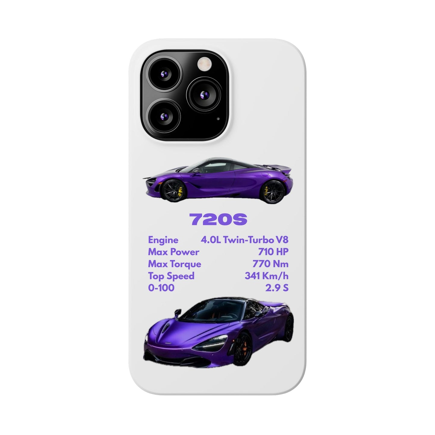 Purple McLaren 720S Phone Case