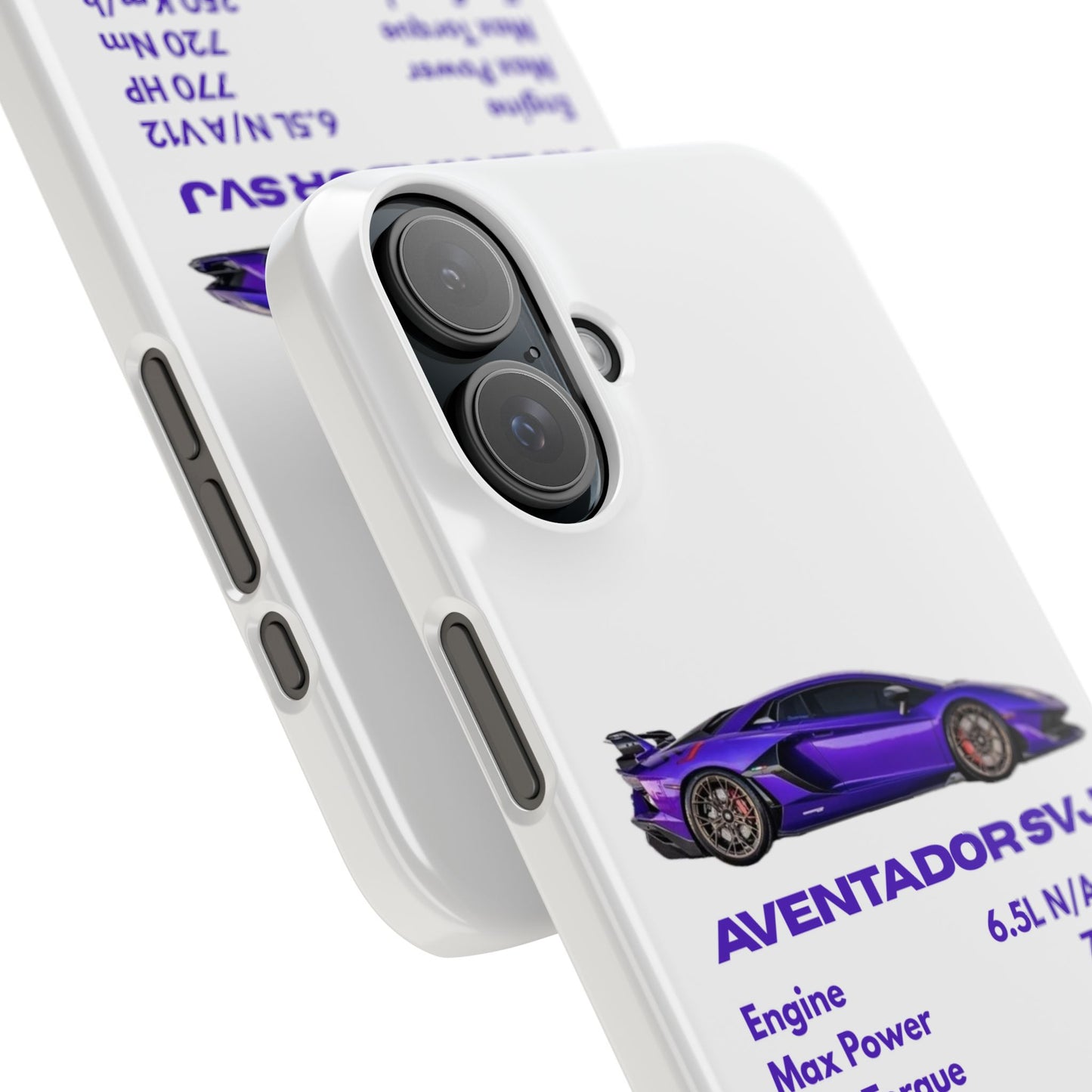 Purple Lamborghini Aventador SVJ Phone Case