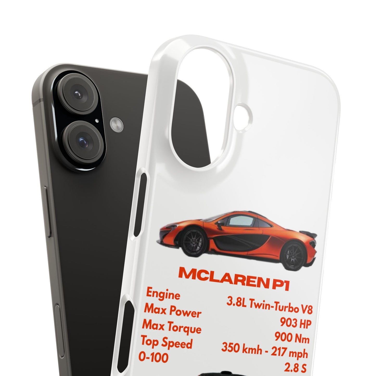 Orange McLaren P1 Phone Case