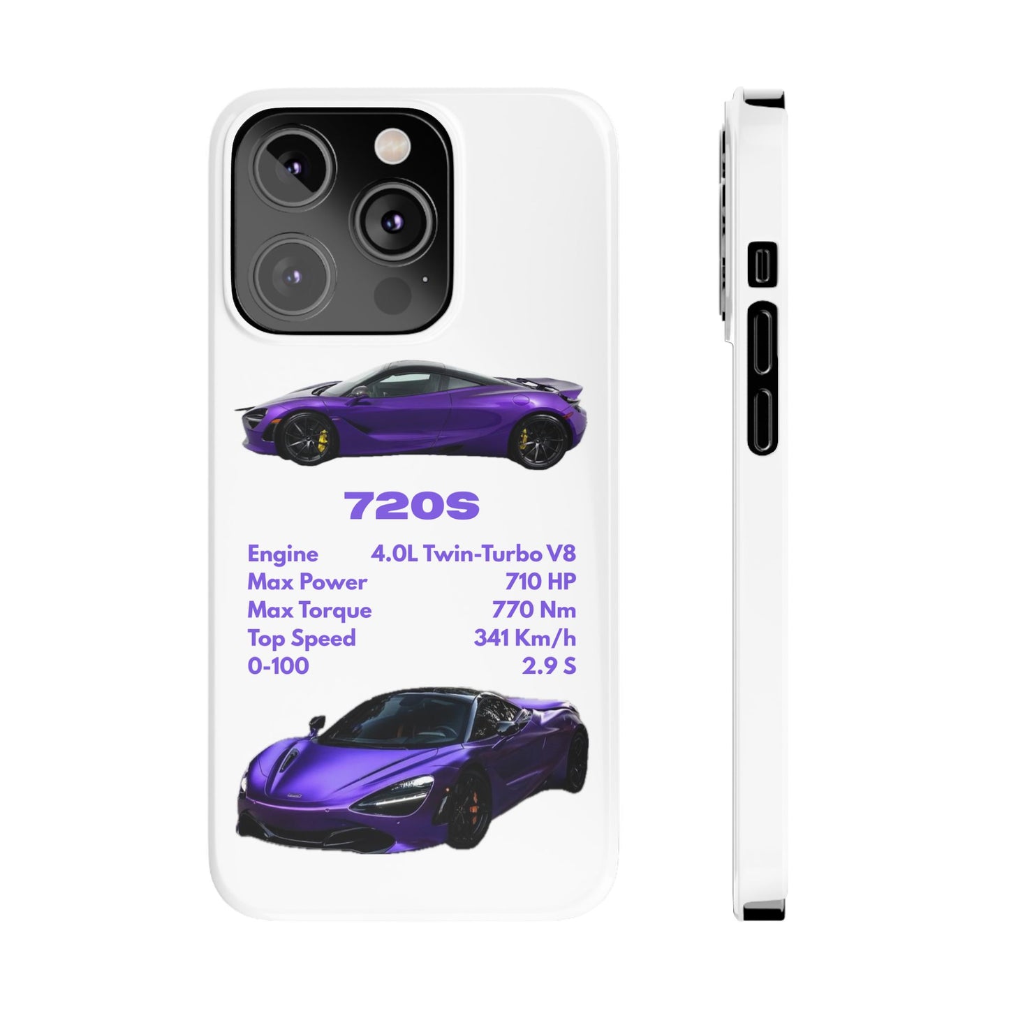 Purple McLaren 720S Phone Case