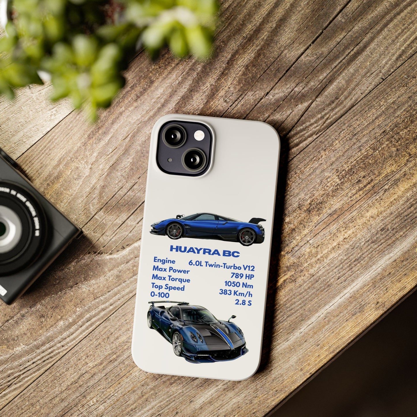 Blue Pagani Huayra BC Phone Case