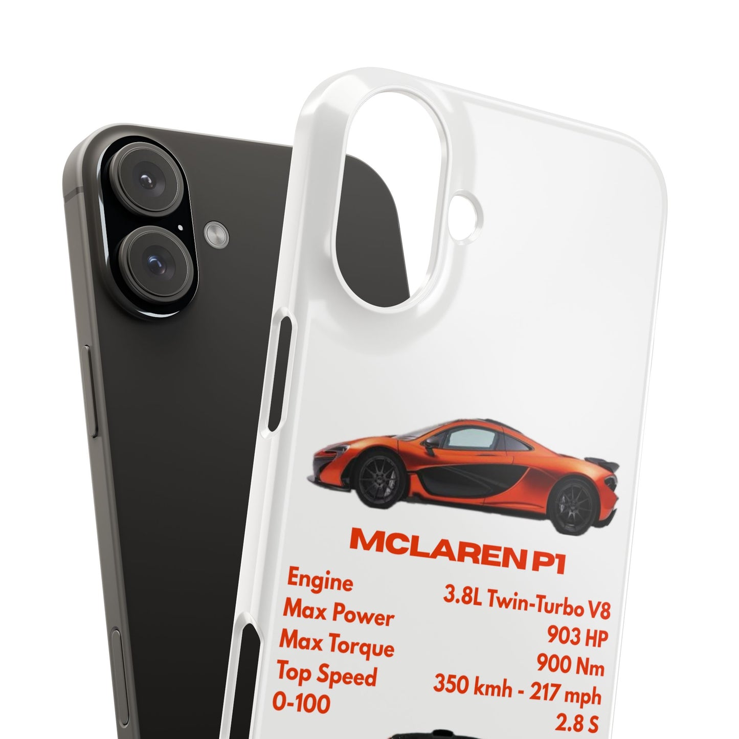 Orange McLaren P1 Phone Case