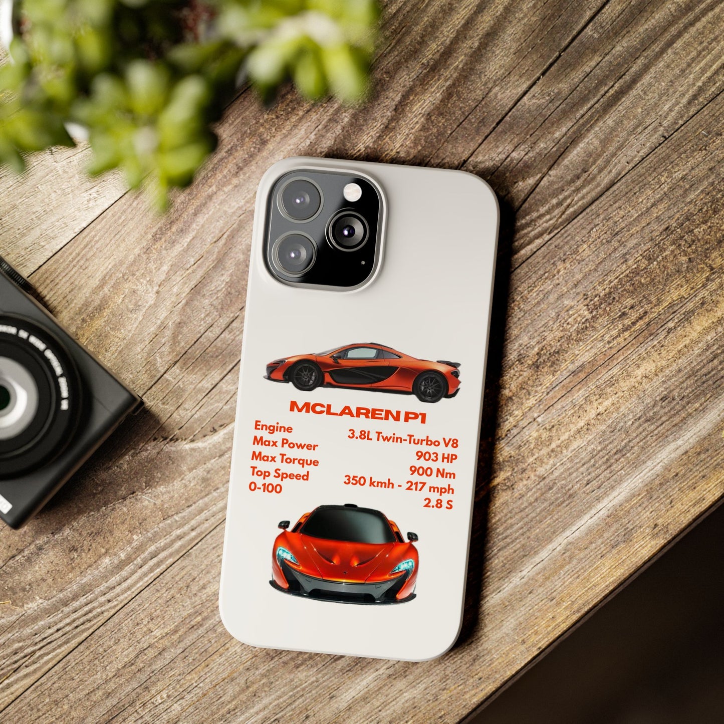 Orange McLaren P1 Phone Case