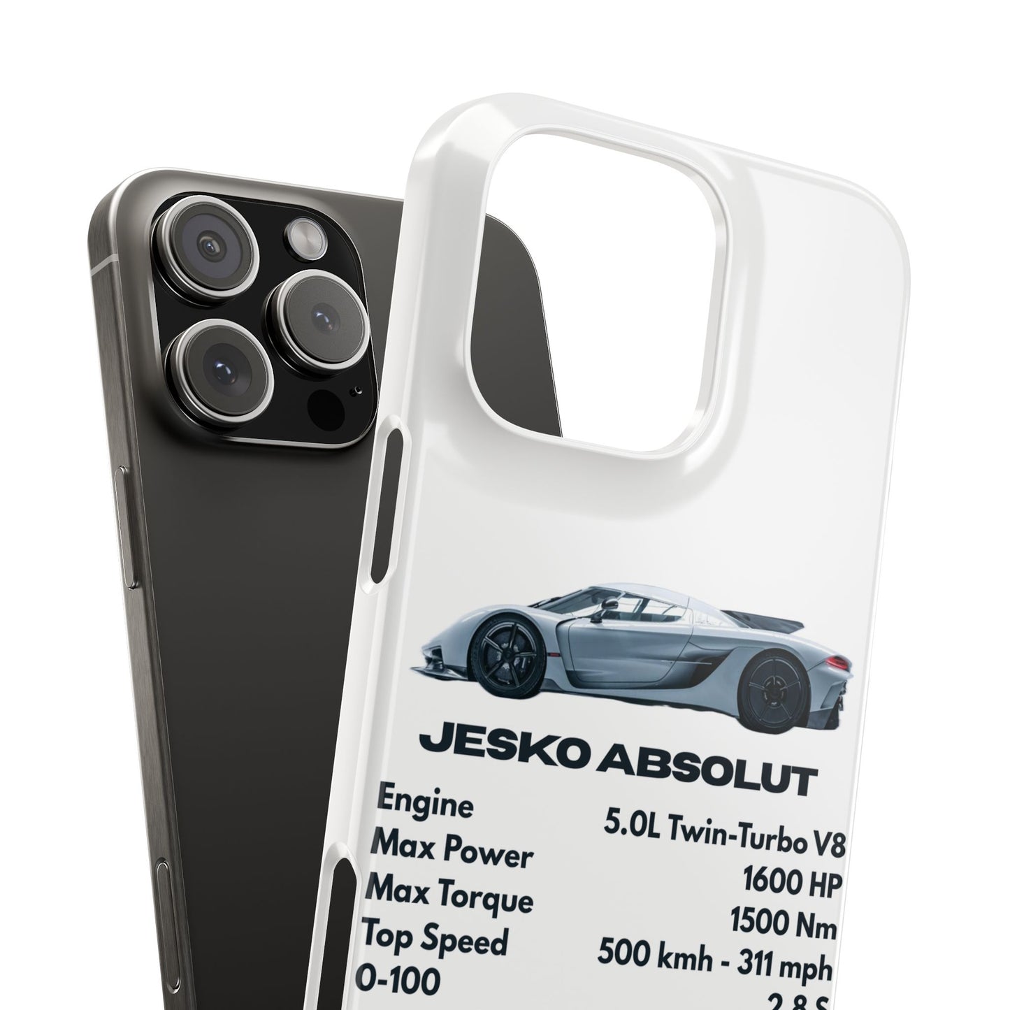 White Koenigsegg Jesko Absolut Phone Case