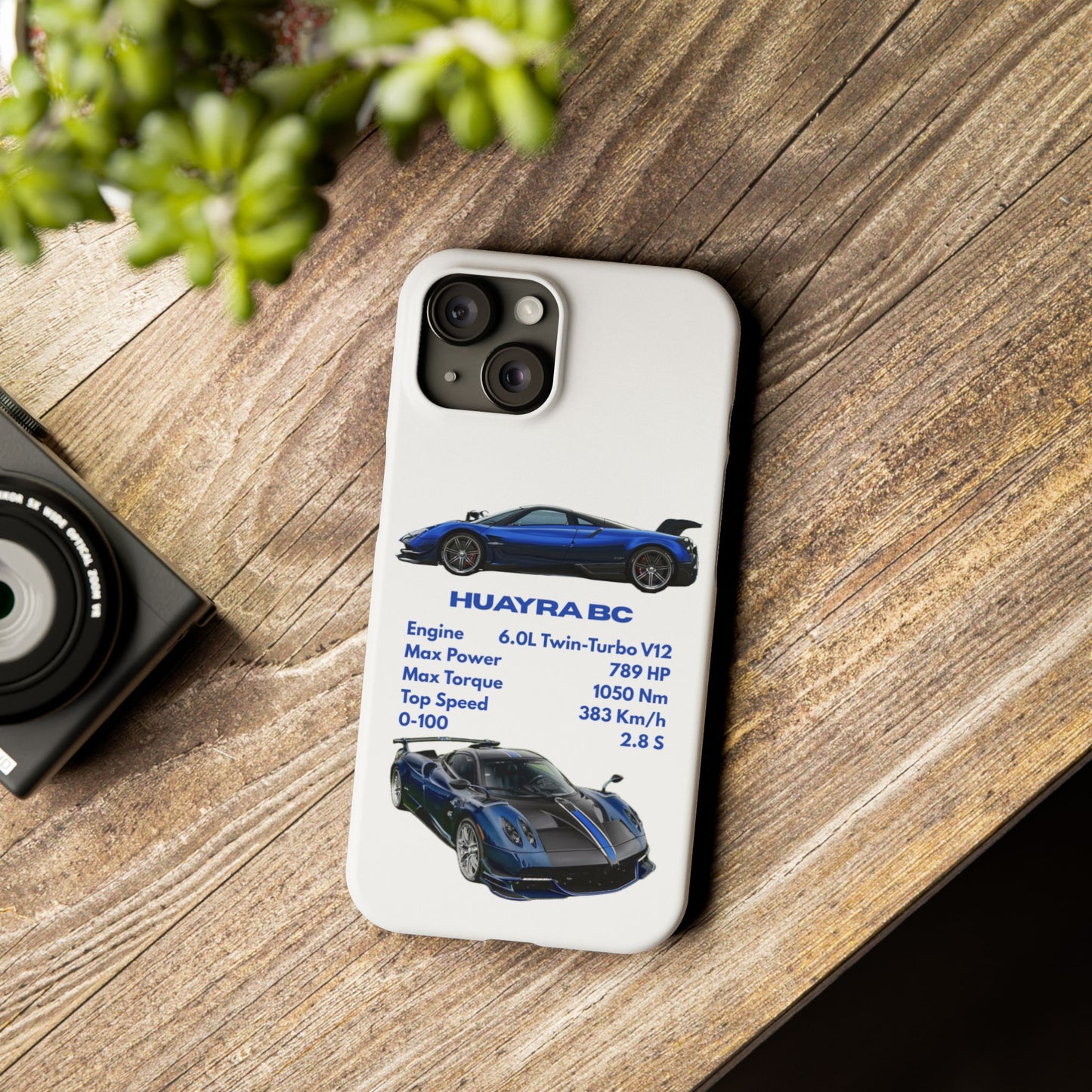 Blue Pagani Huayra BC Phone Case