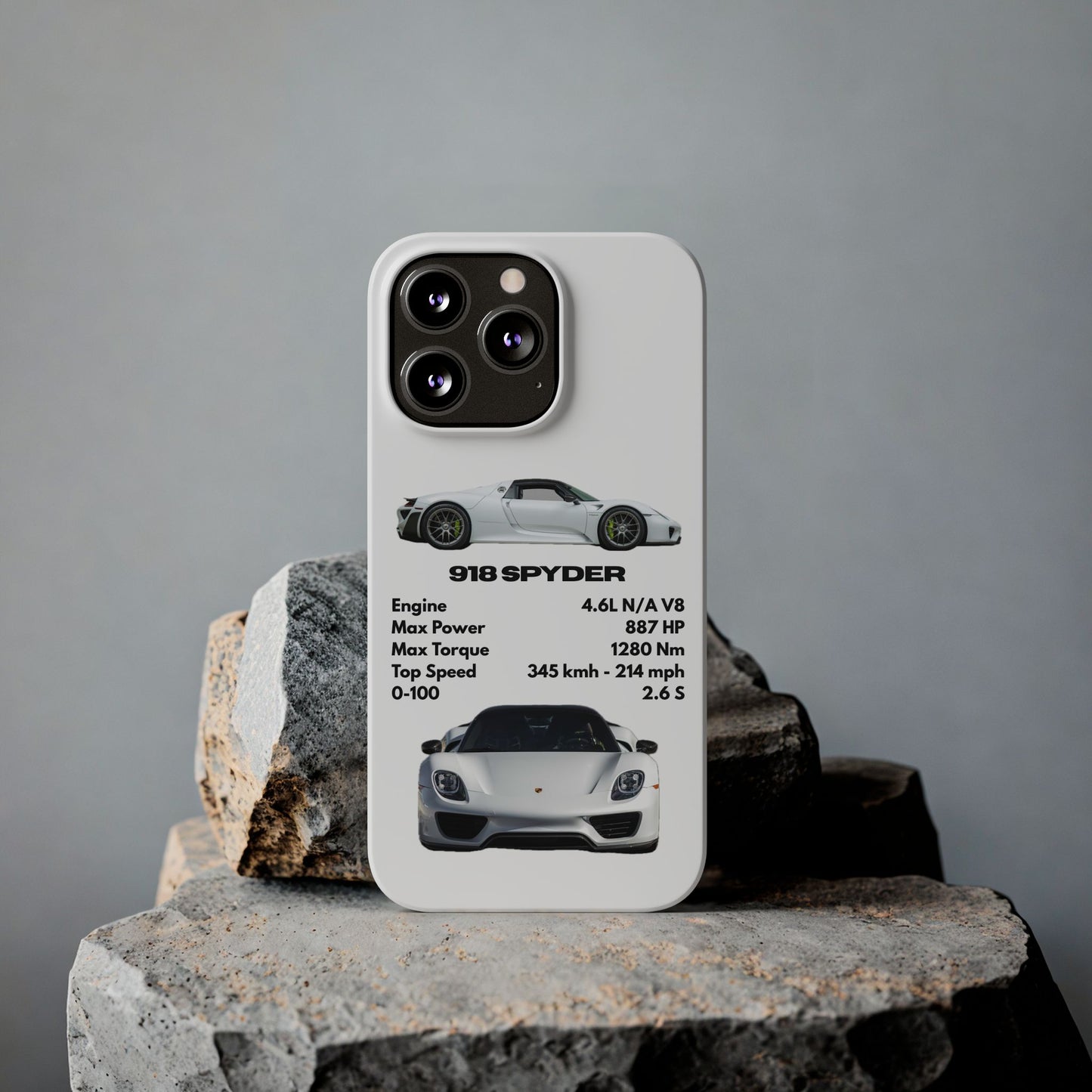 White Porsche 918 Spyder Phone Case