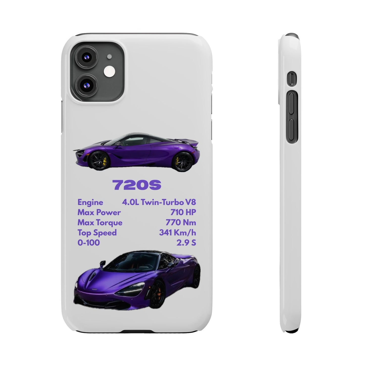 Purple McLaren 720S Phone Case