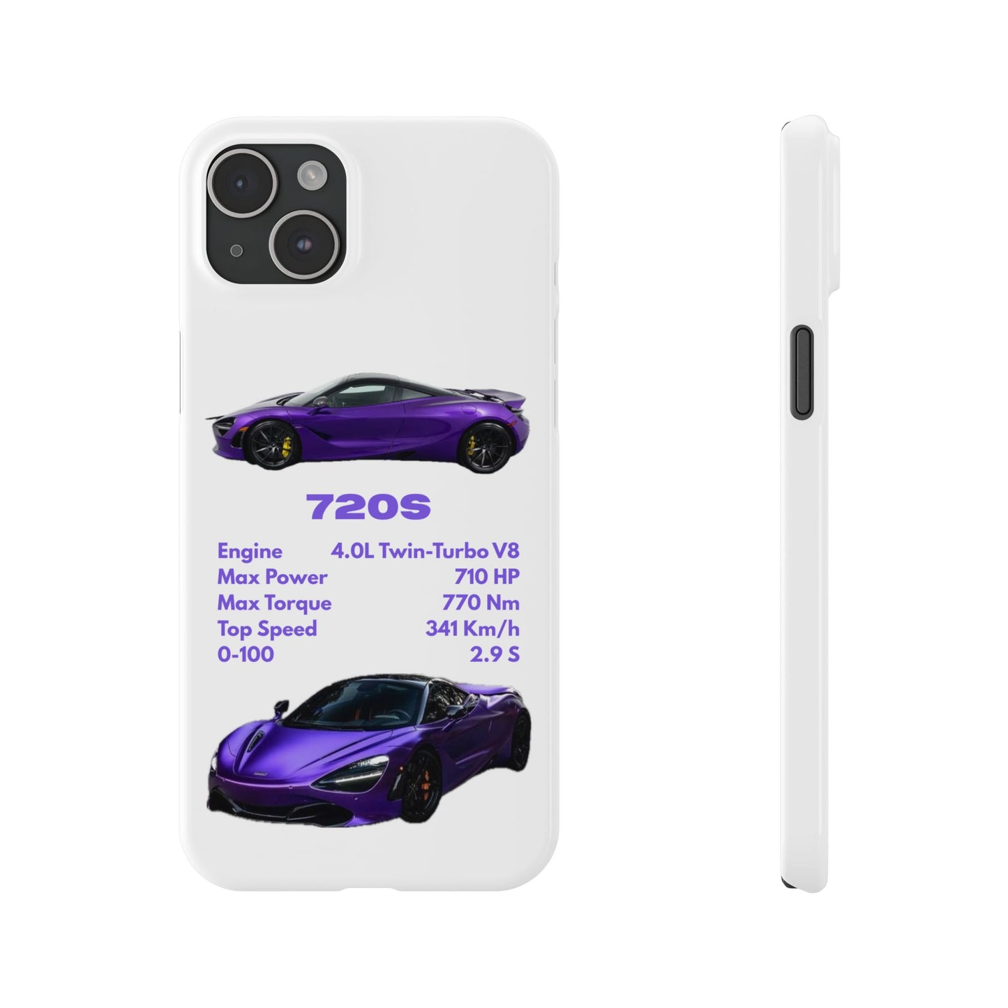 Purple McLaren 720S Phone Case