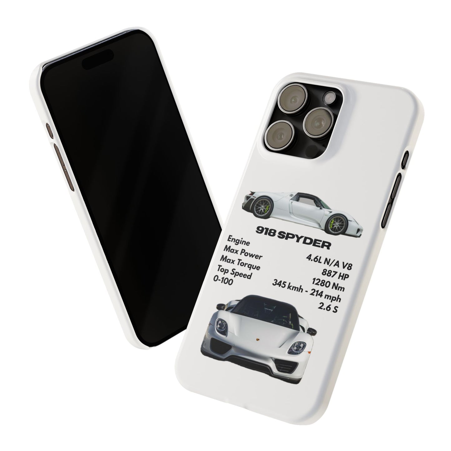 White Porsche 918 Spyder Phone Case
