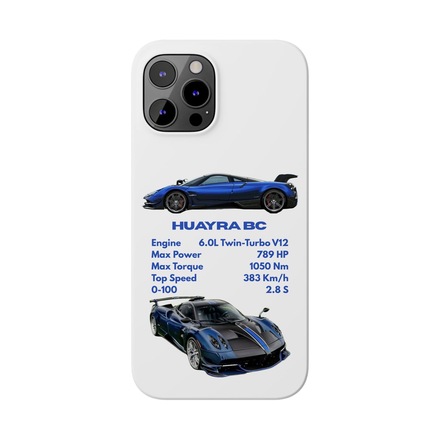 Blue Pagani Huayra BC Phone Case
