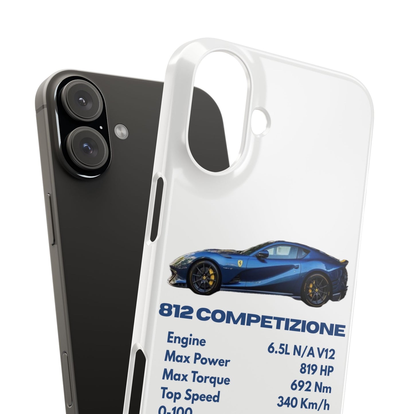 Blue Ferrari 812 Competizione Phone Case