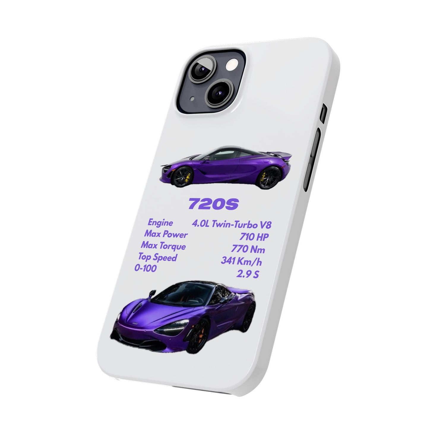 Purple McLaren 720S Phone Case