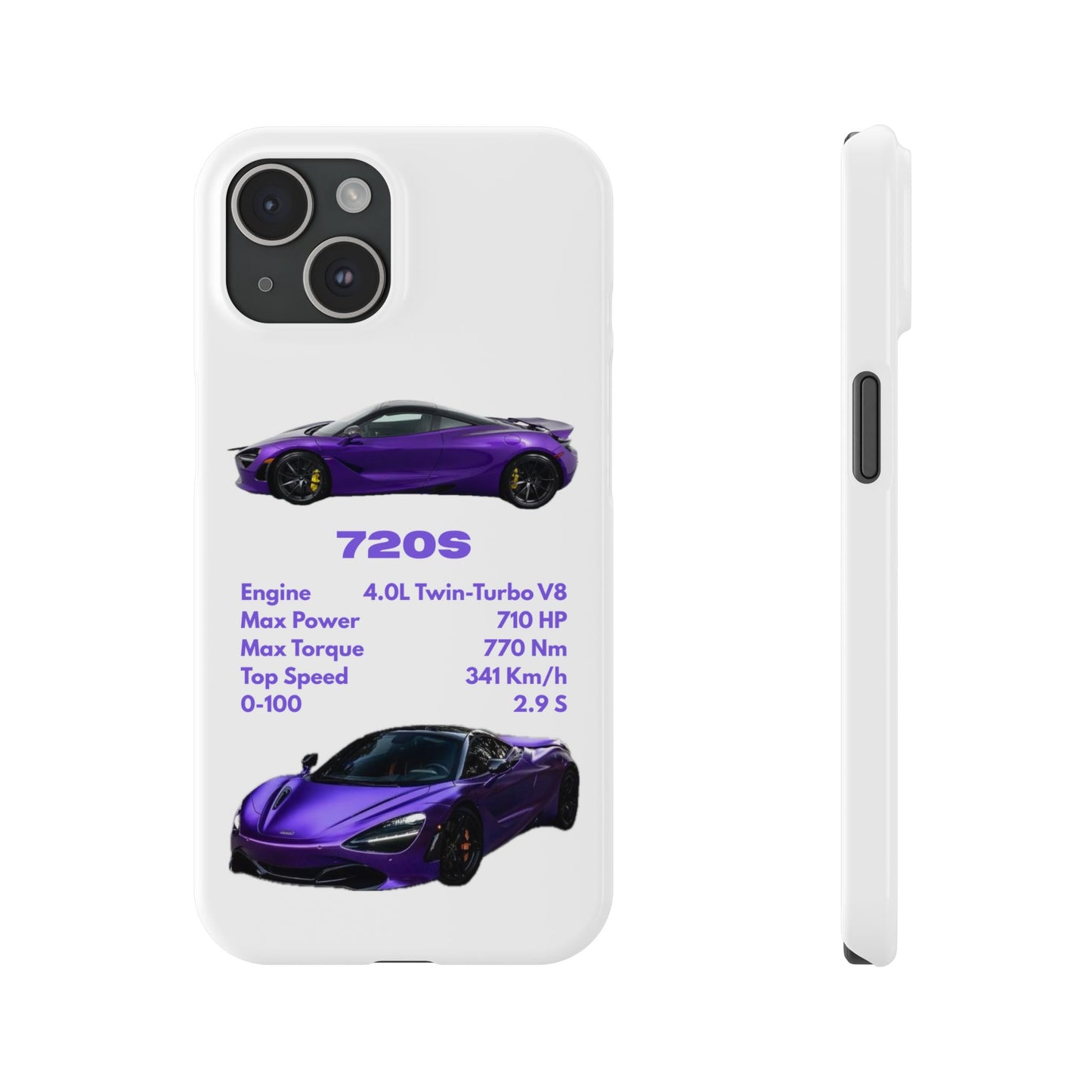 Purple McLaren 720S Phone Case
